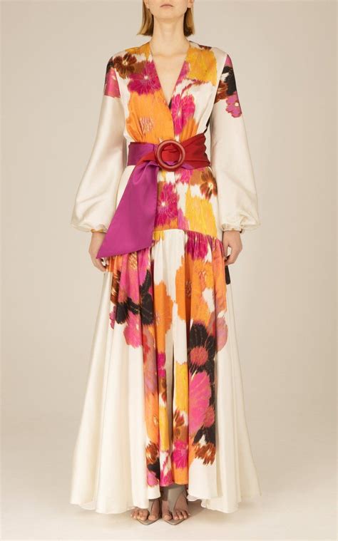 silvia fendi flower dress|Silvia Tcherassi Floral Print Long Dress .